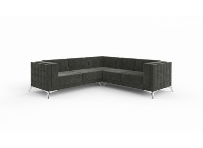 Wohnlandschaft Ecksofa L-Form Sofa Couch Deko Design Couch Textil Modern