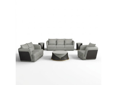 Dreisitzer Design Sofa Couch Polster Sofa 3 Sitzer Ledersofa Modern Relax Club