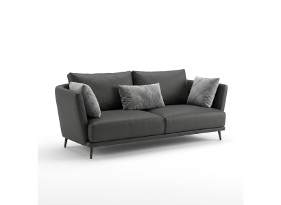 Dreisitzer Design Sofa Couch Polster Sofa Ledersofa Modern Relax Club 3 Sitzer