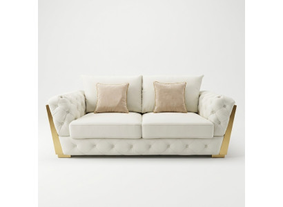 Design Zweisitzer Lounge Möbel 2 Sitzer Sofa Couch Polster Club Sofas Couchen