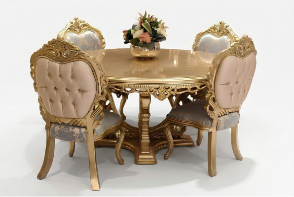 Garnitur 6 Stühle Set Esszimmer Designer Holz Stuhl Antik Stil Luxus Stühle Neu