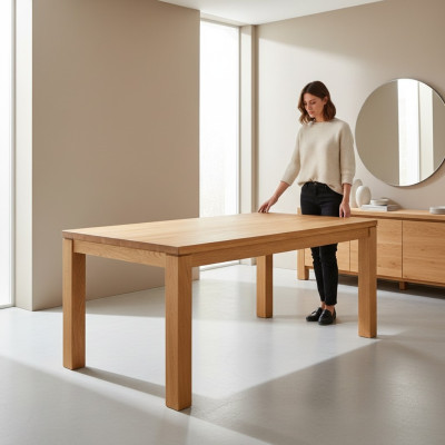 Esstisch Holz Wohn Ess Zimmer Tisch 140x90cm Esstische Massiv Massivholz Tische