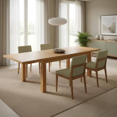 Esstisch Konferenztisch Holztisch Tische Tisch Massive Möbel Esszimmer 80x80cm