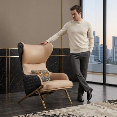Sessel Designer Sessel Polstersessel Moderner Deko Relax Ledersessel Luxus