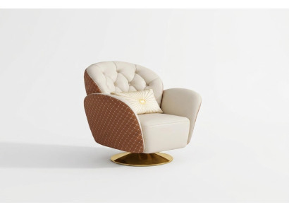 Sessel Einsitzer Relax 360° Dreh Stuhl Polster Ledersessel Sofa Club