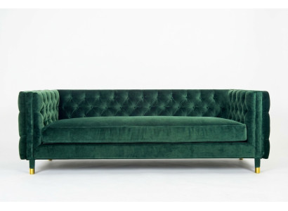Chesterfield Sofa Wohnzimmer Stoffsofa Couch Polster Sitz Garnitur 3er Sofas Neu