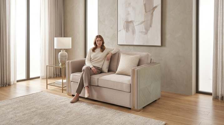 Sofa couch polster design couchen sitz zweisitzer amerikanische stil möbel