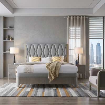 Schlafzimmer Set Bett Nachttisch Design Modern Luxus Betten Gruppe