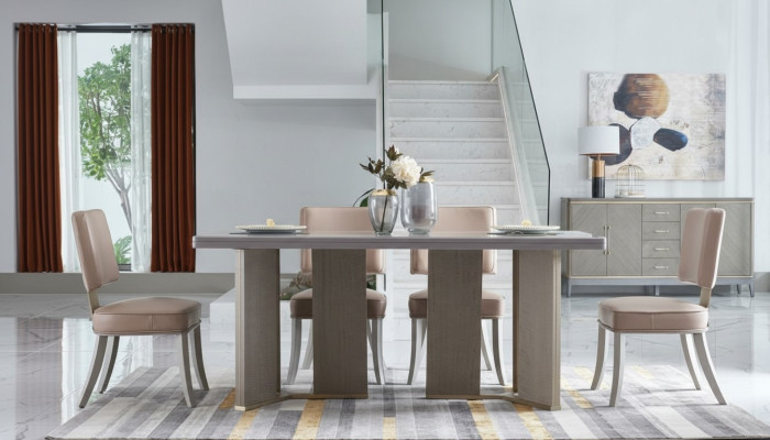 Luxus Esszimmer Stühle Hochwertige Einrichtung Hotel Lehn Stuhl Set