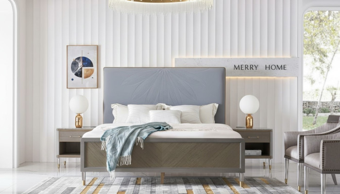 Luxus Bett Schlafzimmer Möbel 2x Nachttisch Set Betten dubai hotel möbel