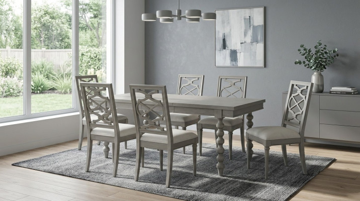 Antik Stil Möbel Esstisch Tisch Stuhl Set Komplette Garnitur Stuhlgruppe