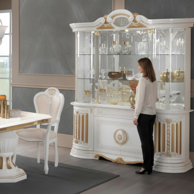 Vitrine xxl Schrank Vitrinen Schau Schränke Design Italienische Möbel Wohnzimmer