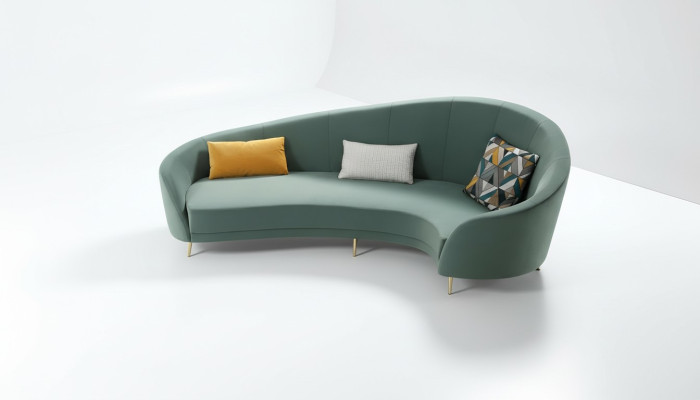 Rund Sofa Modernes Sofa Wohnlandschaft Zimmer Möbel Designersofa Rundes Ecksofa