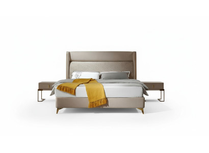 Bett 2x Nachttisch 3 tlg. Schlafzimmer Set Designer Hotel Garnitur Betten Neu