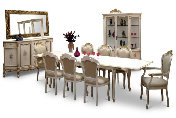 Esstisch Tisch Esszimmer Wohnzimmer Tische Holz Art déco Esstische Antik Neu