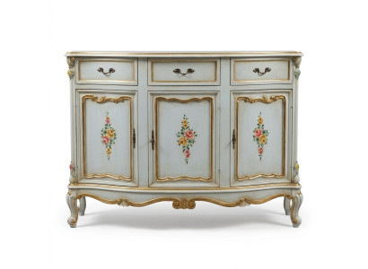 Anrichte Italienische Möbel Echtes Holz Sideboard Designer Luxus Holz Kommode