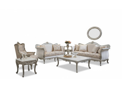 Sofagarnitur 3+1+1Sitzer Couchtisch Beistelltisch Garnitur Sessel Set 5tlg