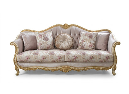 Sofa 3 Sitzer Klassische Couchen Luxus Möbel Sofas Stoff Couch Dreisitzer