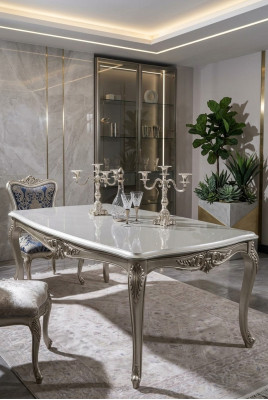 Tisch Luxus Esszimmertisch Esszimmer Holztisch Tische Art déco Möbel