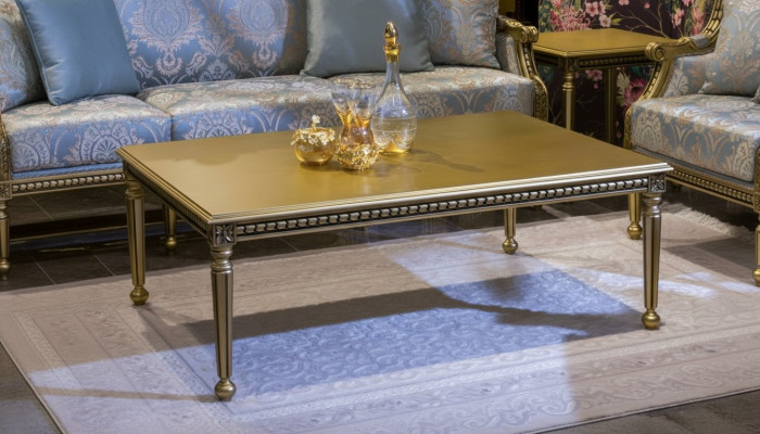 Couch Tisch Kaffee Tische Wohnzimmer Luxus Couchtisch Design Gold Neu
