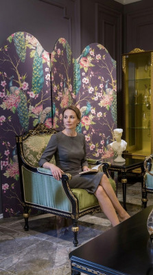 Sessel Klassischer Relax Stoff Lounge Textil Sitzer Luxus Sitz Barock Grün