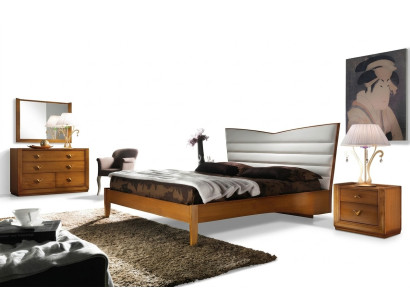 Luxus Set Schlafzimmer Bett Nachttisch Doppel Hotel Betten Polster Design 3tlg.