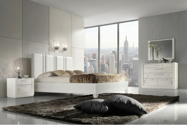 Schlafzimmer Bett Nachttisch Gruppe Betten Luxus Bettrahmen Holz Design Set 3tlg