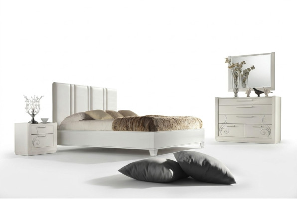 Schlafzimmer Bett Nachttisch Gruppe Betten Luxus Bettrahmen Holz Design Set 3tlg