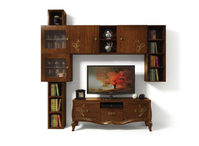 Klassisch Gruppe rtv Set Wohnzimmer Vitrine tv Modern Holz Möbel Schrank Stil