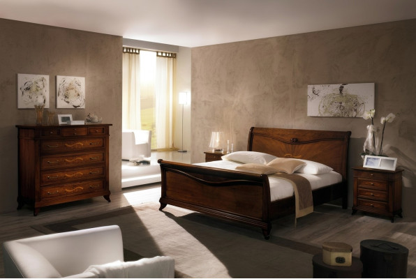 Klassisches Bett Luxus Chesterfield Leder Schlafzimmer Hotel Antik Stil Betten