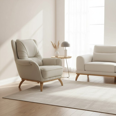 Sessel Polster Sitzer Design Couch Sessel Relax Kunstleder Lounge Wohnzimmer