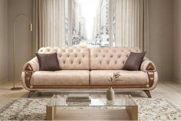 Sofa Dreisitzer Couch Polster Design Sitz Sofas Zimmer Möbel Leder
