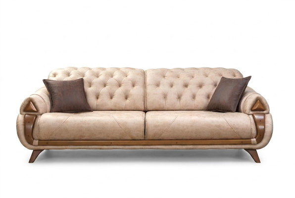Sofa Dreisitzer Couch Polster Design Sitz Sofas Zimmer Möbel Leder