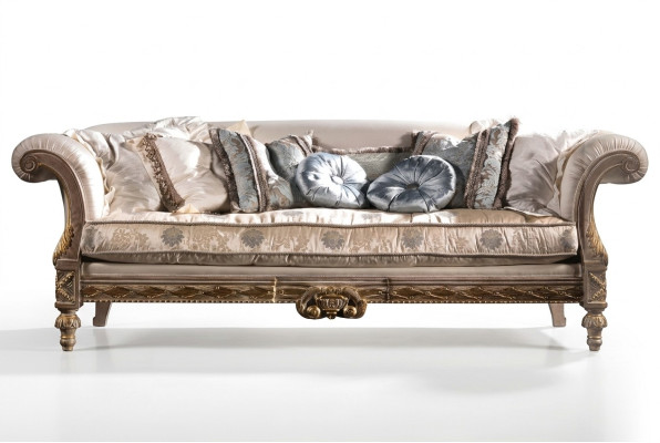 Chesterfield Klassischer Dreisitzer Sofa Wohnlandschaft Textilsofa 3 Sitz couch