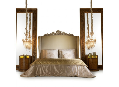 Chesterfield Großes Bett Kopfteil Betten Barock Rokoko Königlicher Stil Möbel