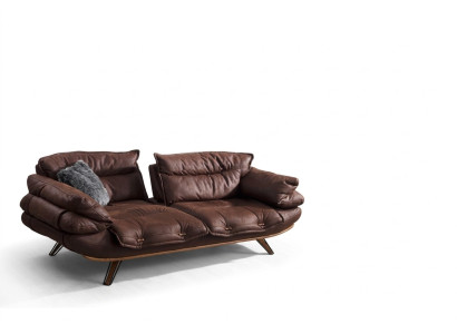 Multifunktions Couch Dreisitzer Sofa Couchen Möbel Sofas Braun Weich gepolstert
