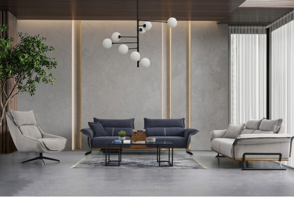 Luxus Sofagarnitur Italienische Stil Möbel Sofa Set Garnitur 3tlg