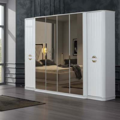 Kleiderschrank Spiegel Holzmöbel Schränke Italien für Schlafzimmer