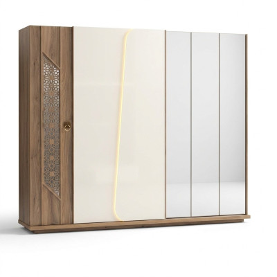 Kleiderschrank Braun Luxus Möbel Italienische Einrichtung Schlafzimmer