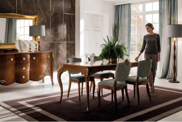 Tisch Echtes Holz Klassische Barock Antik Stil Esstisch Tische Echtes Holz Neu