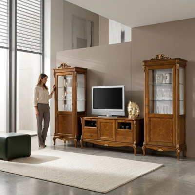 Fernseh Schrank Wohnzimmer Sideboard rtv Schublade tv italienische Barockmöbel