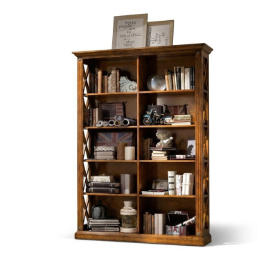 Bücherschrank Schrank Regal Echtholz Möbel Vitrine Büro Einrichtung Schränke Neu