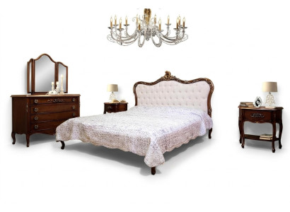 Schlafzimmer Design Klassische Luxus Möbel Modern Bett 2x Nachttisch 4tlg Set