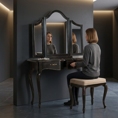 Möbel Stil StileElisa Konsole Tisch Spiegel Holz Italienisch Tische Gruppe Set