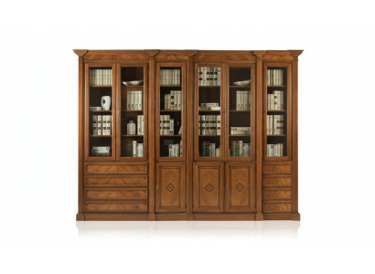 Bücher Regal braun Vitrinen Schrank Bücherschrank Vitrine Bücherregal Regale Neu