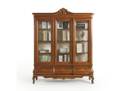 Vitrine Schrank Bücher Regal Anrichte Klassische Italienische Möbel Regale Holz