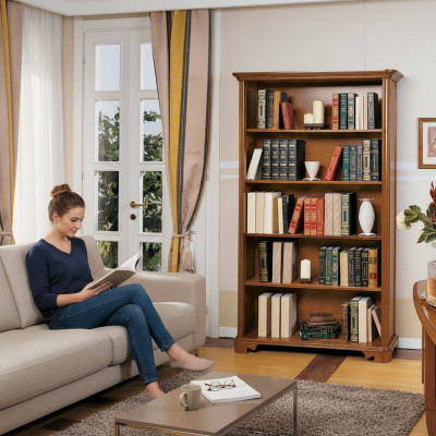 Bücher Schrank Italienische Möbel Regal Holz Schränke Regale Vitrine Anrichte
