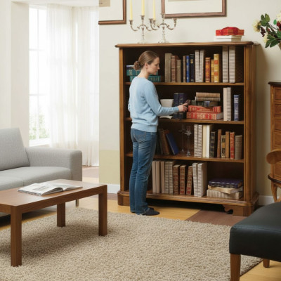 Wohnzimmer Vitrine Schrank Bücher Regal Anrichte Klassische Möbel Regale Holz