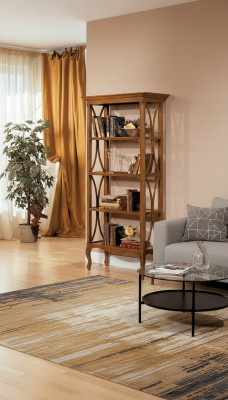 Bücher Regal braun Vitrinen Schrank Bücherschrank Vitrine Bücherregal Regale Neu