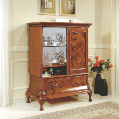 Hausbar Schrank Wohnzimmer Schränke Barschrank Vitrine Italienische Möbel Holz